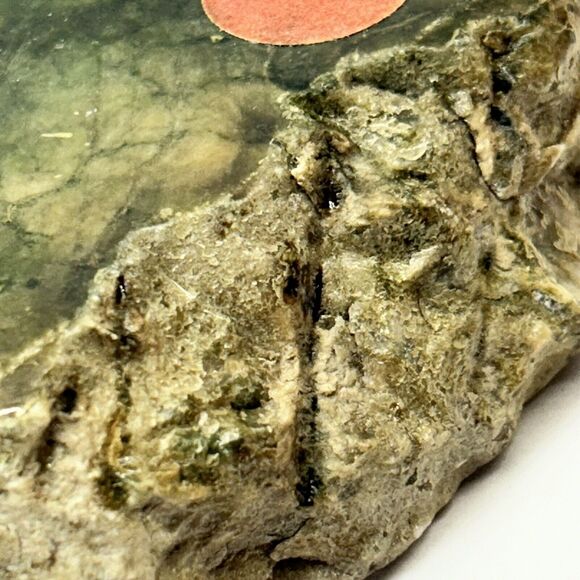 Vintage Alabaster Hand Carved Ashtray Ruff Edge Italy Green Brown Tan Rustic - Picture 8 of 12